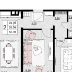 Продаются 2-комнатные апартаменты от застройщика, 48.7 м², Анапа, проезд Сосновый, Литер                                                     1