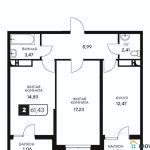 Продаем 2-комнатные апартаменты от застройщика, 49.2 м², Анапа, проезд Сосновый, Литер                                                     1