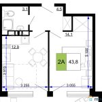 Продажа 3-комнатных апартаментов от застройщика, 91.2 м², Анапа, Дом                                                     2