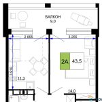 Продаются 2-комнатные апартаменты от застройщика, 71.2 м², Анапа, Дом                                                     2