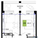 Продаются 2-комнатные апартаменты от застройщика, 59 м², Анапа, проезд Сосновый, Литер                                                     1