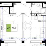 Продаю 2-комнатные апартаменты от застройщика, 49.1 м², Анапа, проезд Сосновый, Литер                                                     1