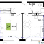 Продаются 2-комнатные апартаменты от застройщика, 48.7 м², Анапа, проезд Сосновый, Литер                                                     1